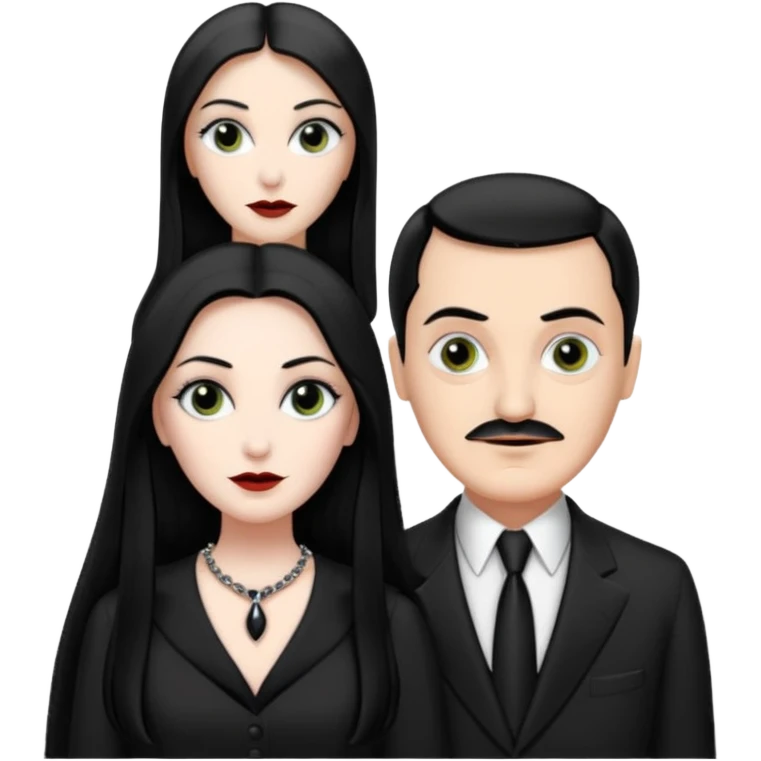 morticia and gomez emoji