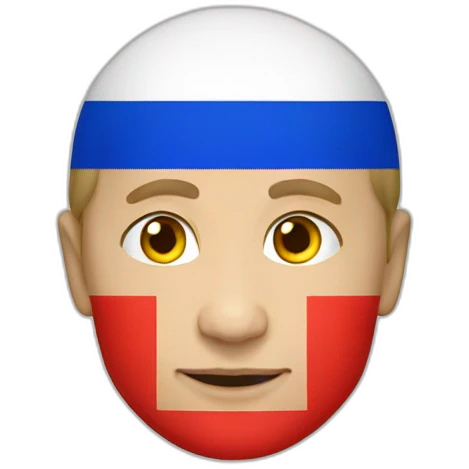 putin with russia flag emoji