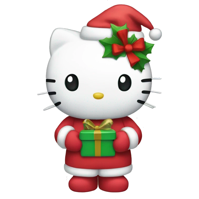 Hello kitty Christmas  emoji