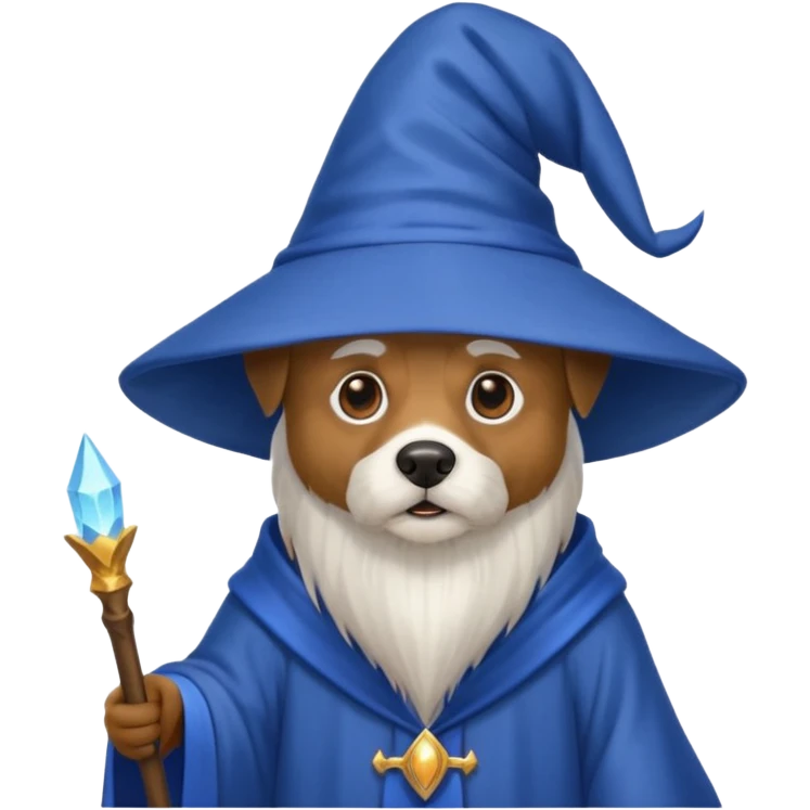 Dog wizard emoji
