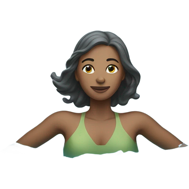 swimming woman full body emoji