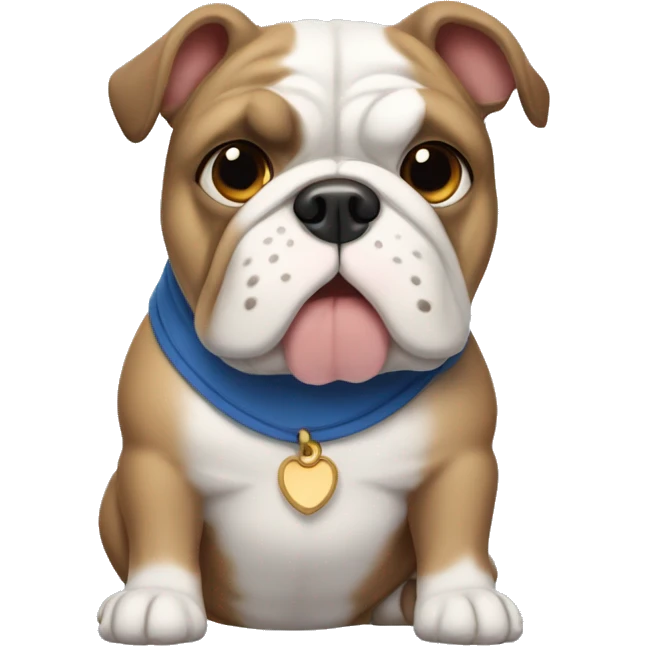 Bulldog frances blue and tan emoji
