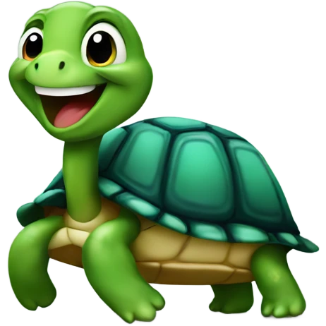 Happy turtle emoji