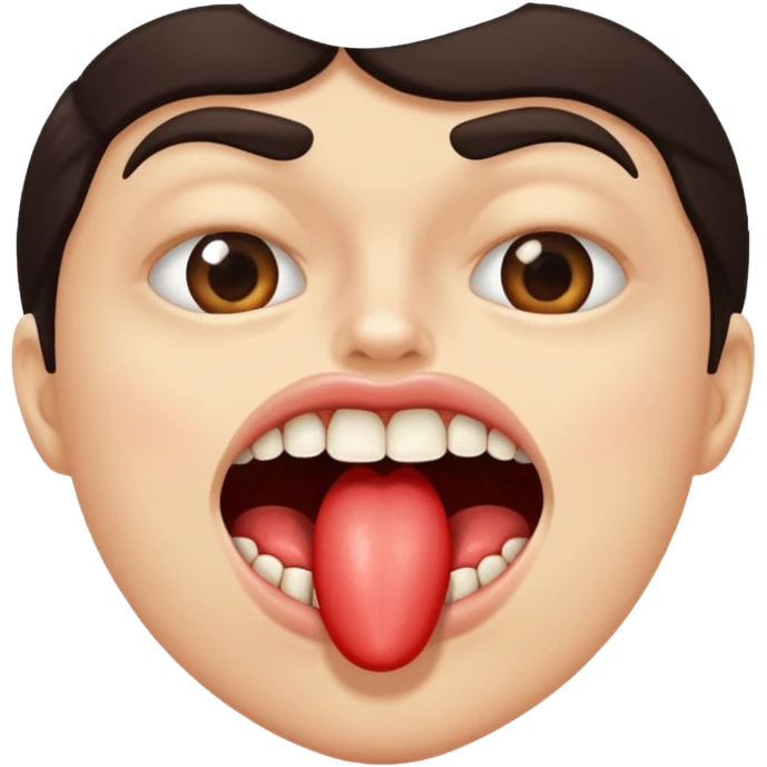 mouth biting its nail emoji