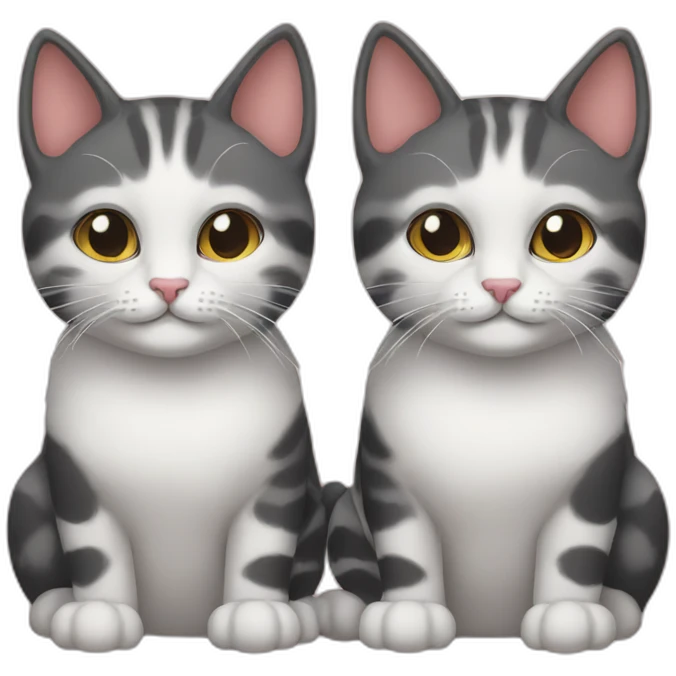 twin cats emoji