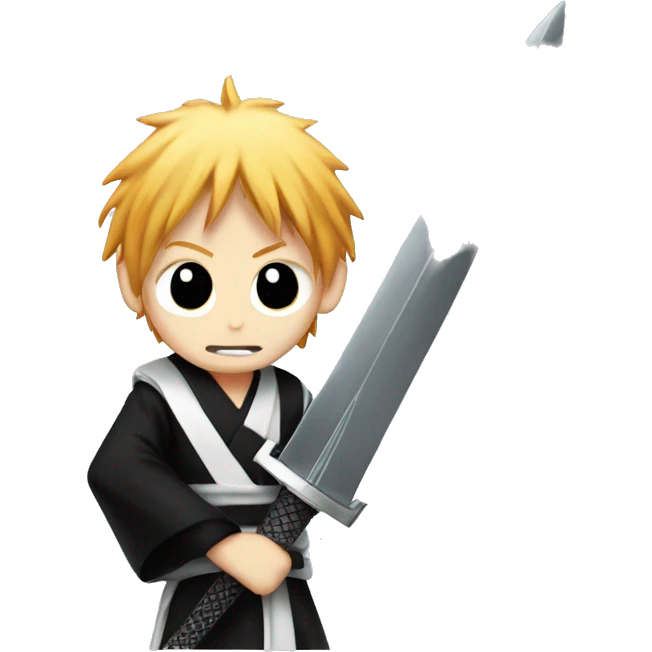 ichigo from bleach holding his sword emoji