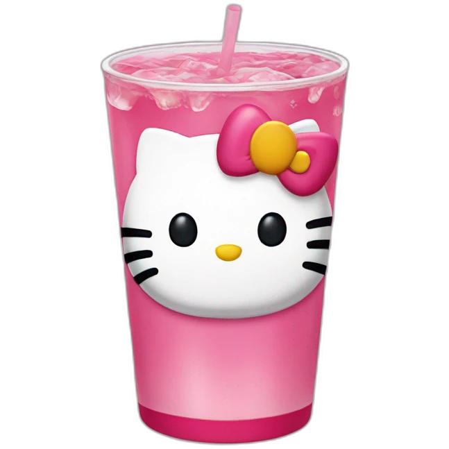 Hello Kitty drink mate emoji