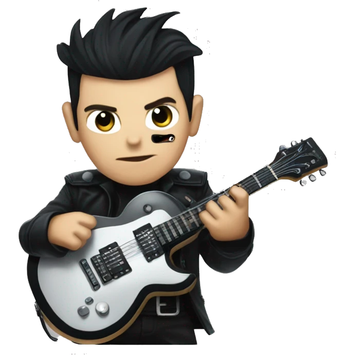 Richard Z kruspe paying guitar emoji