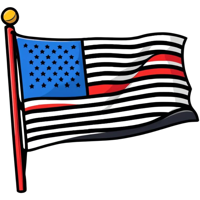American flag patriotic emoji