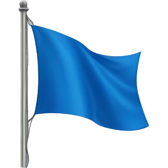 blue flag emoji