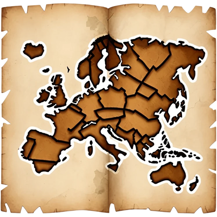 a ugly broken map  emoji