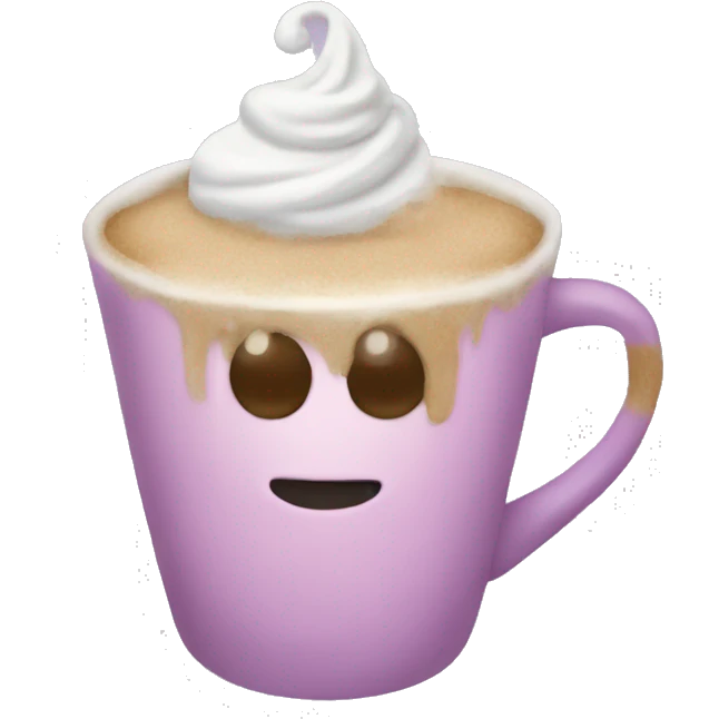 Christmas pastel coffee emoji