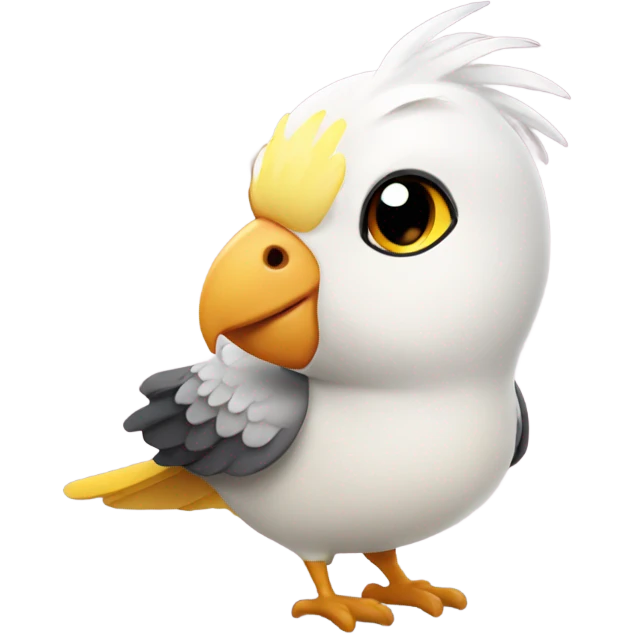 cockatiel in love emoji
