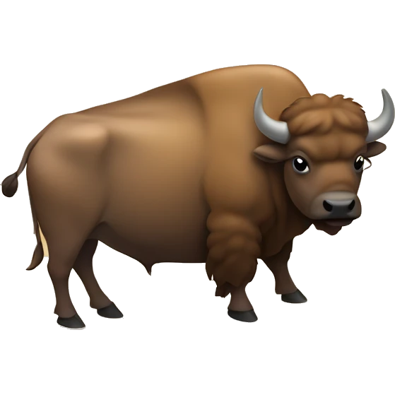 A buffalo sitting on the sand￼ emoji