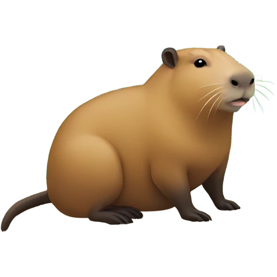 Capybara in bora bora emoji
