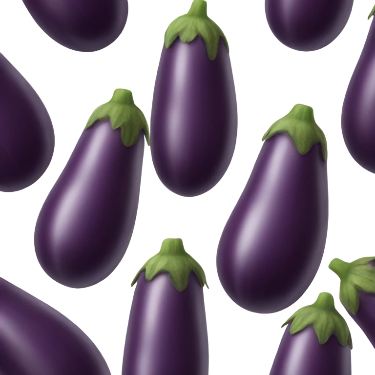 Eggplant with veins emoji