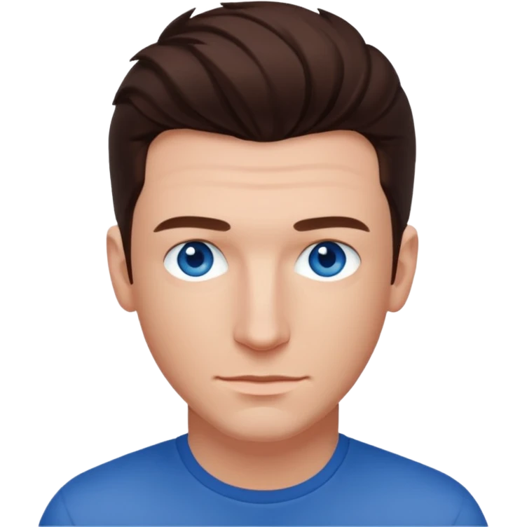 JC Chasez blue eyes, brown hair emoji