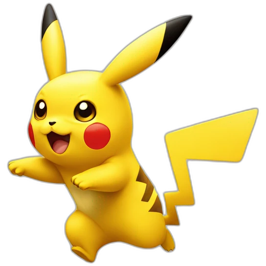 pikachu running away emoji