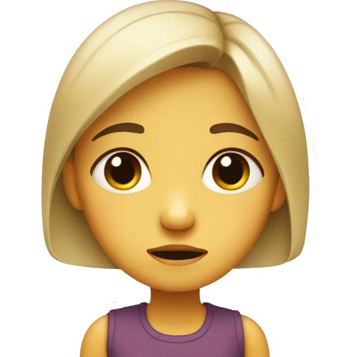 girl with teary eye emoji