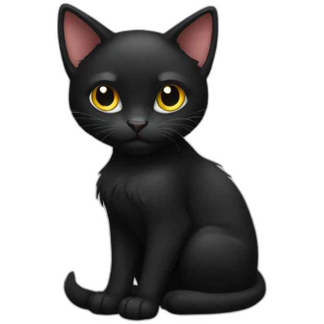 black cat called jaggi emoji