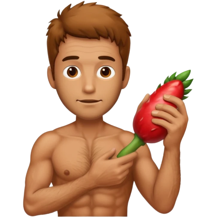 guy holding cock in hand emoji