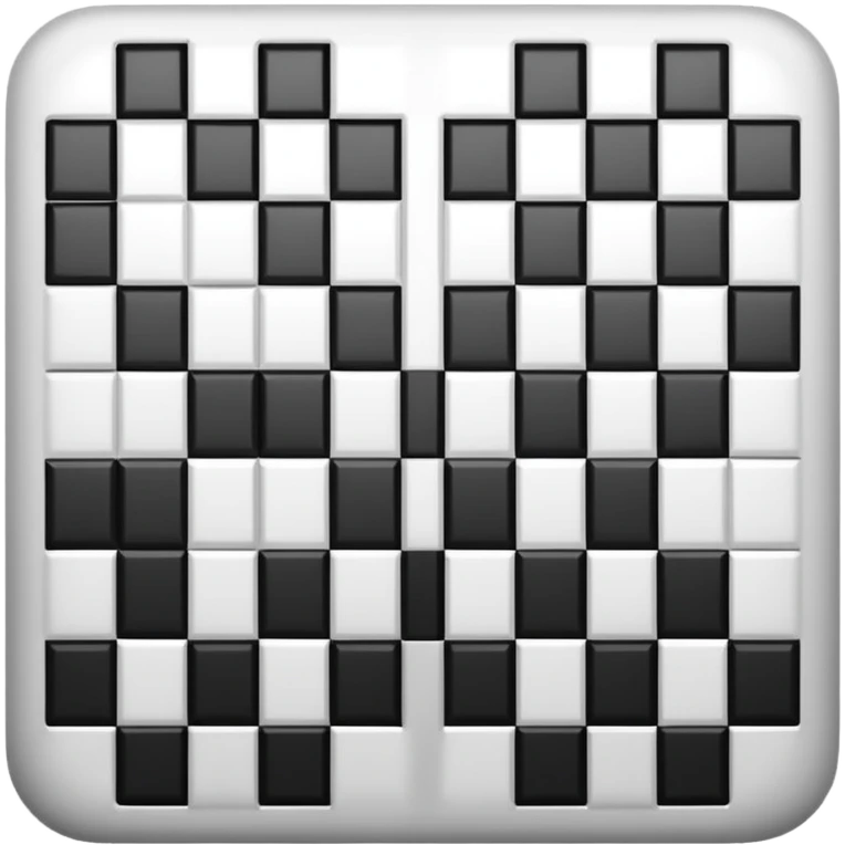 gray square with a checkered pattern emoji