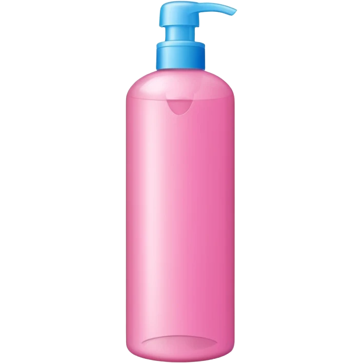 shampoo bottle in pink colour emoji