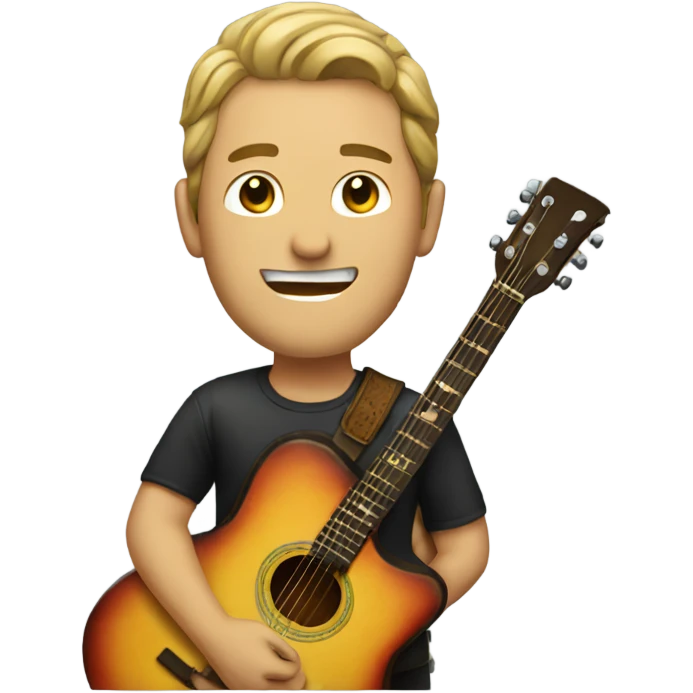 man with guitar emoji