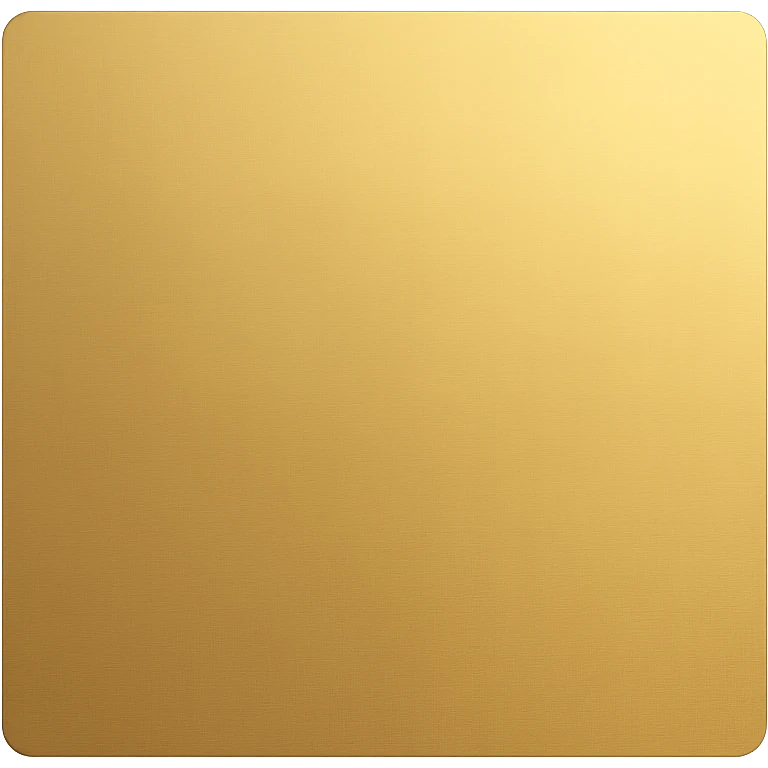 A golden square with a slight gradient, variation 6 emoji