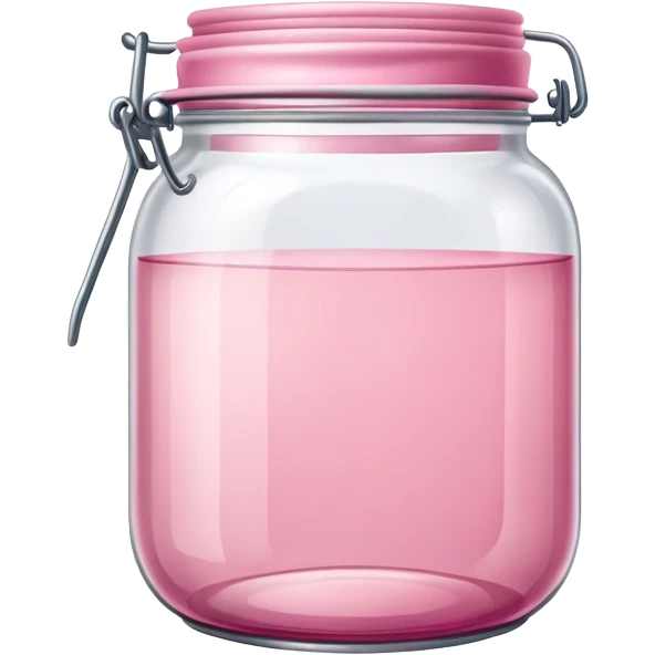 Pink tinted empty jar emoji