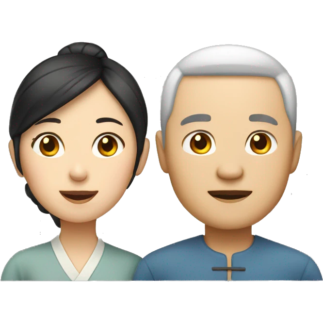 Chinese husband and wife emoji