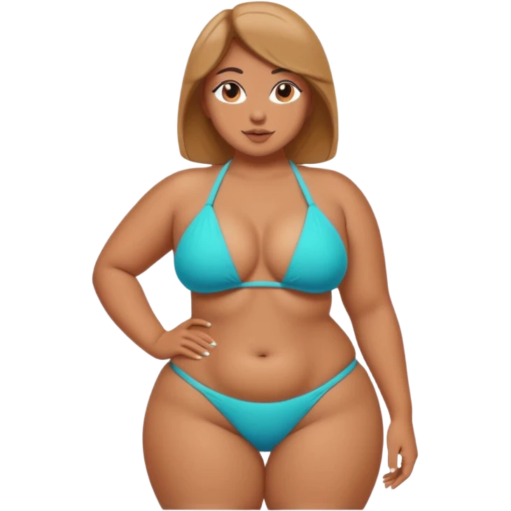 Thicc thighs, bubble butt emoji