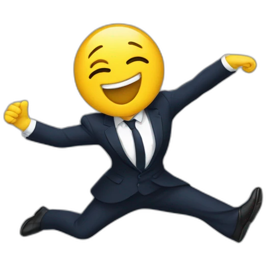 Macron qui danse la danse des canard emoji