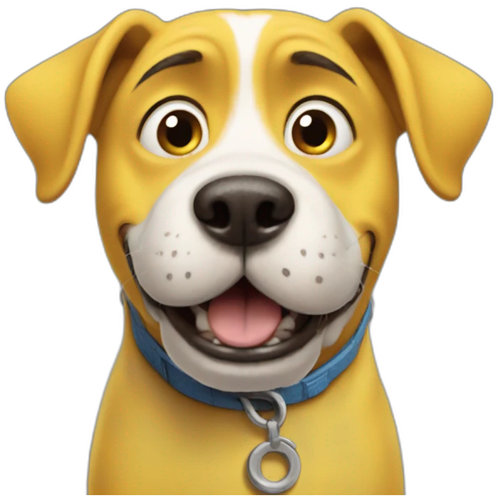 Dog like minions emoji