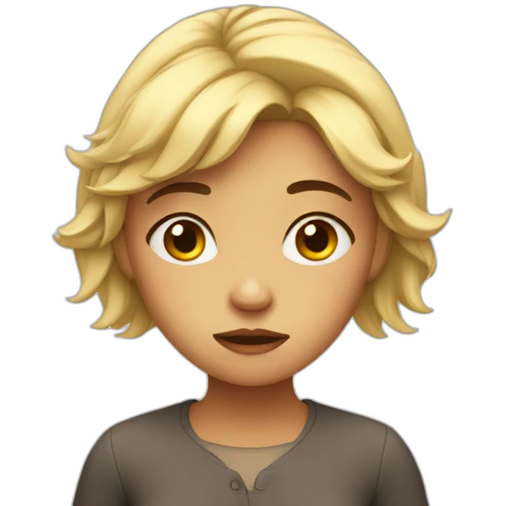 Disappointed girl emoji