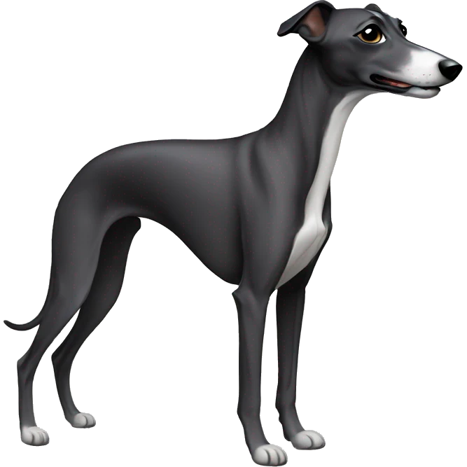 Black whippet emoji