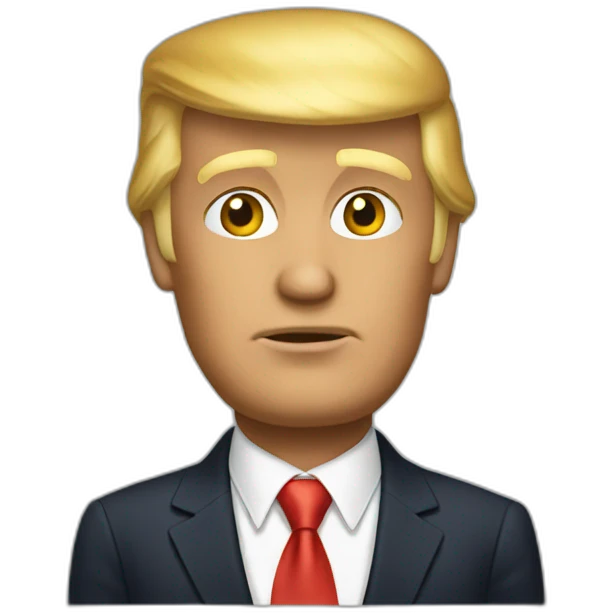 Donald Trump réfléchi emoji