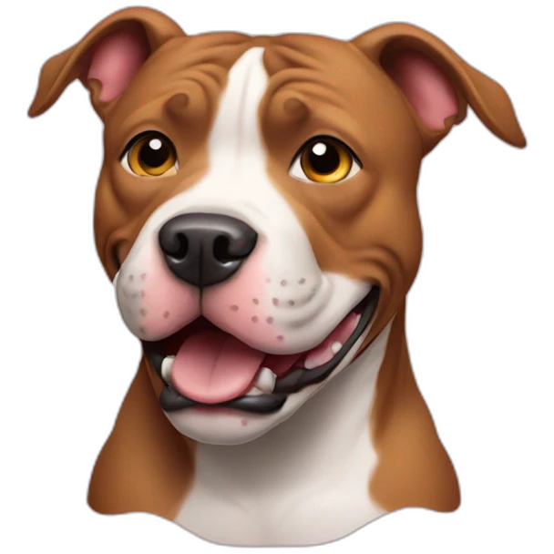 Pitbull playing emoji