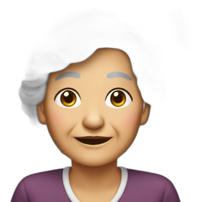 Old lady Indonesia  emoji