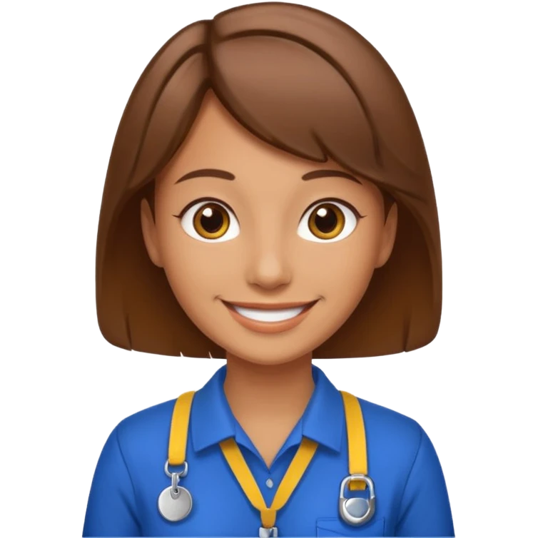 Employee with Lanyards emoji