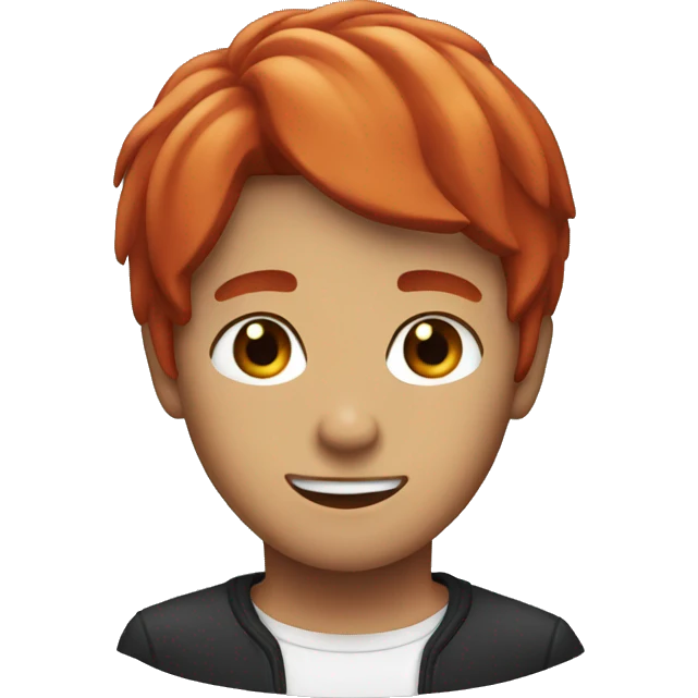 Jin with red hair  emoji