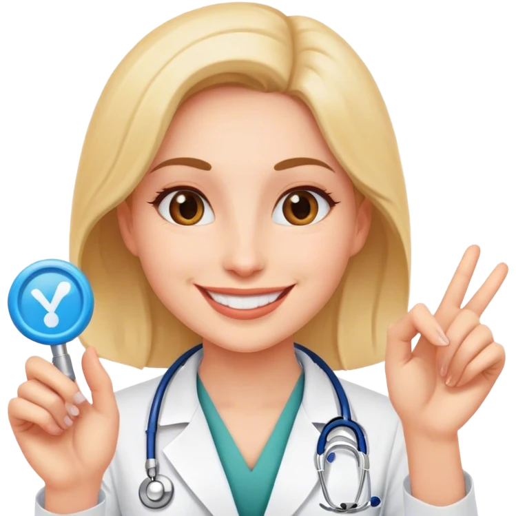 women doctor say yes emoji