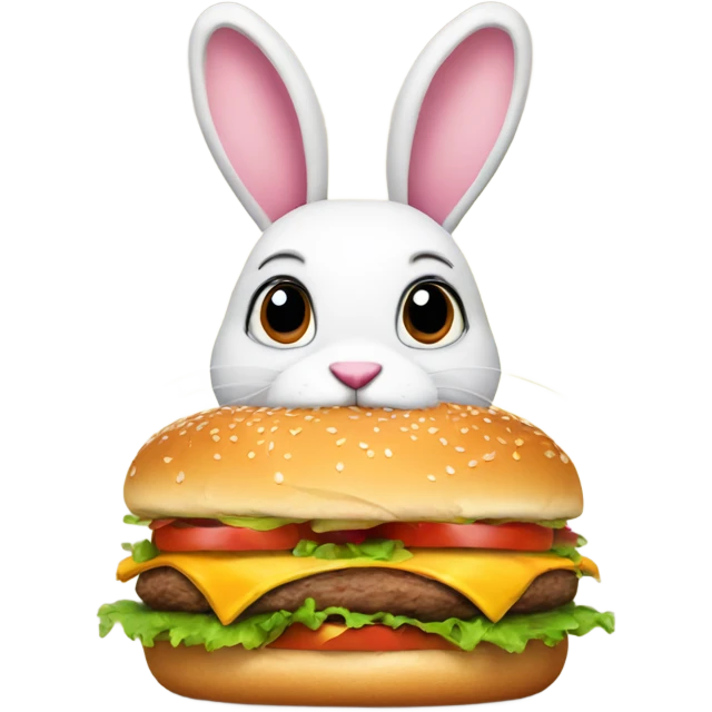 BUNNY WITH BURGER emoji