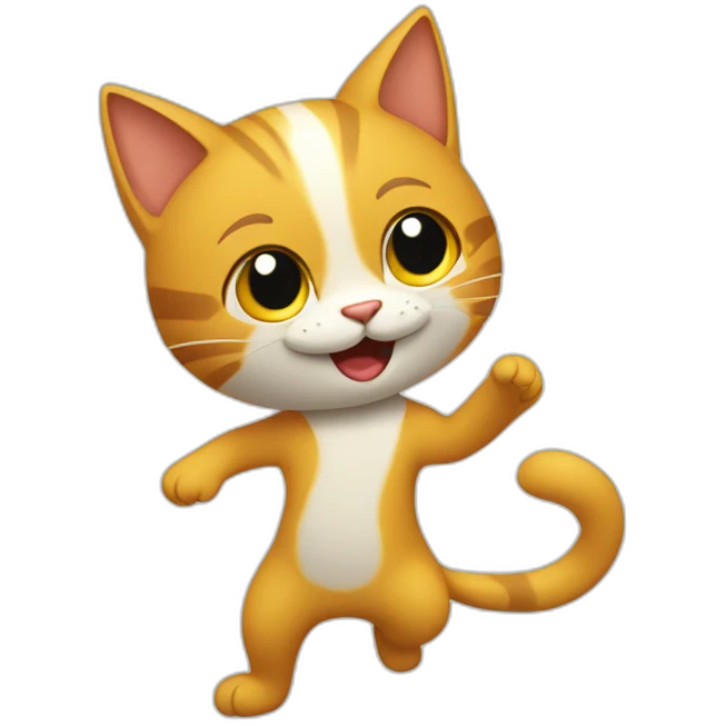 Gato bailando emoji