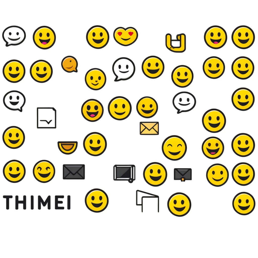 A wide format slideshow title screen for "The Emoji Movie Quiz" game with popular emoji characters arranged in a presentation-friendly layout emoji