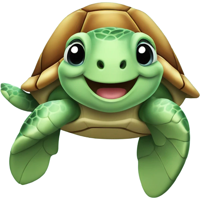 Happy sea Turtle emoji