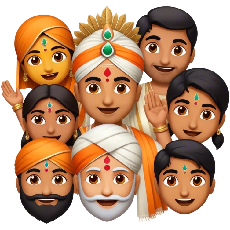 Cinematic Realistic Bollywood Pop Culture Emoji, featuring an energetic portrayal of Indian cinema rendered with dynamic textures and lively, colorful lighting. emoji