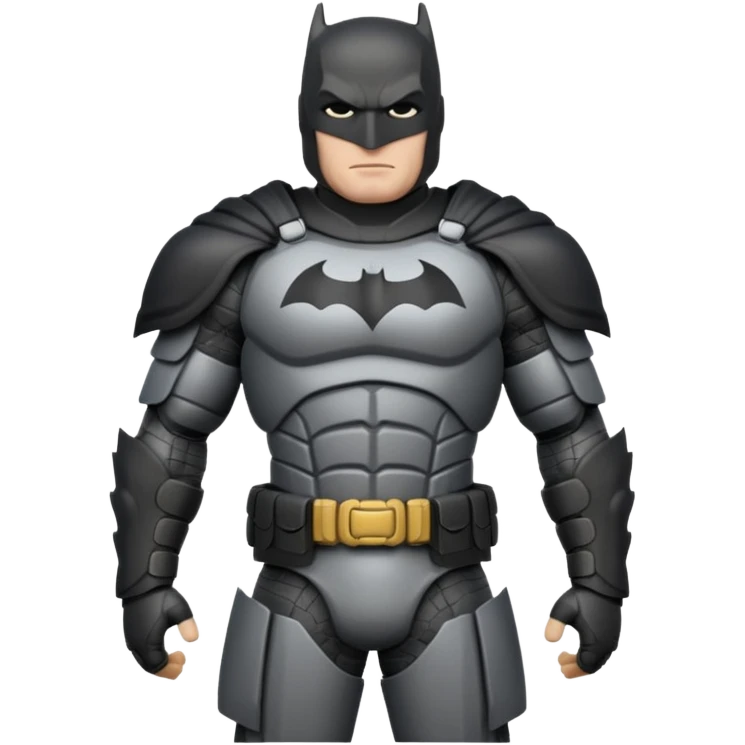 caucasian batman full body armour emoji