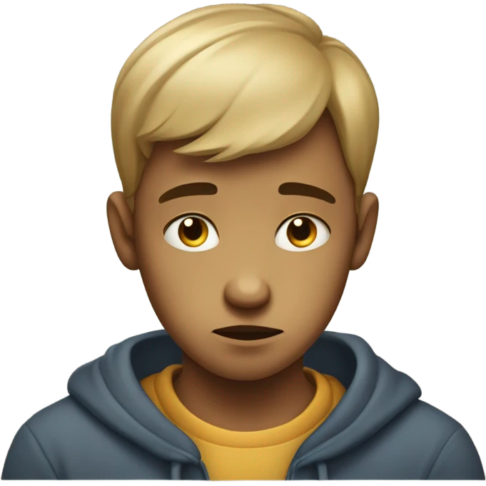 sad boy emoji