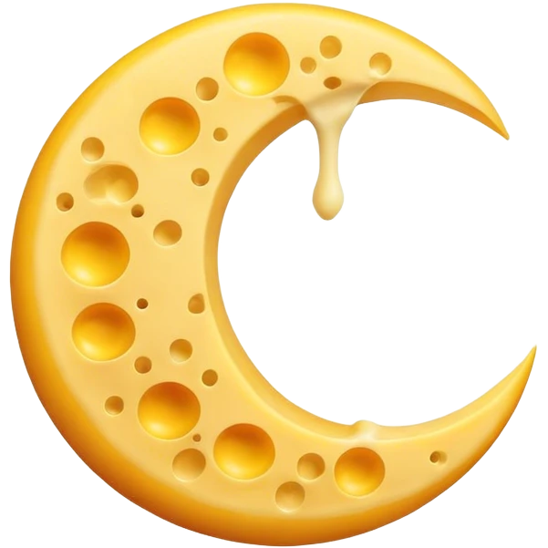 cheese circle moon emoji